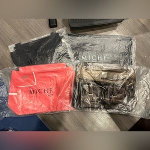 Large Prima Miche bag and shells and organizer